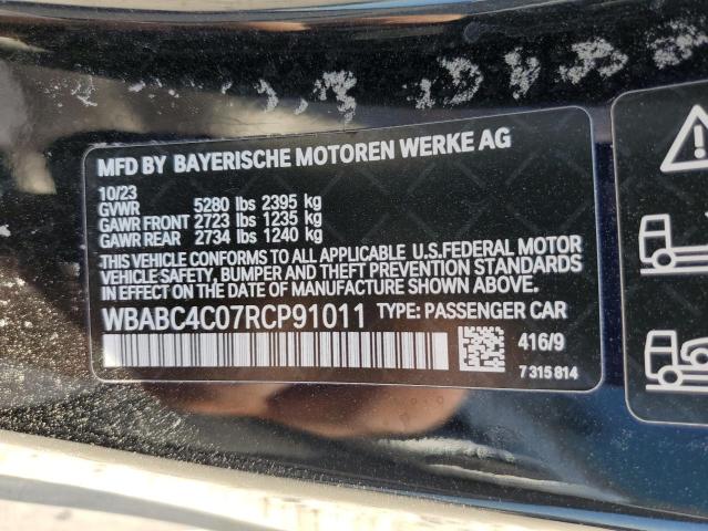 WBABC4C07RCP91011 - 2024 BMW M850XI Siyah fotoğraf 12
