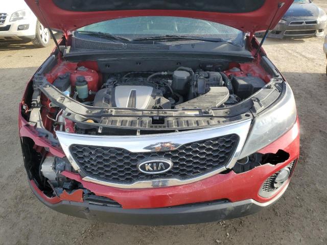 5XYKUDA29CG191422 - 2012 KIA SORENTO EX RED photo 12