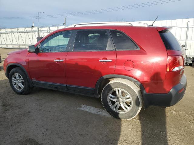 5XYKUDA29CG191422 - 2012 KIA SORENTO EX RED photo 2