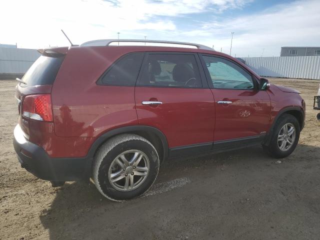 5XYKUDA29CG191422 - 2012 KIA SORENTO EX RED photo 3