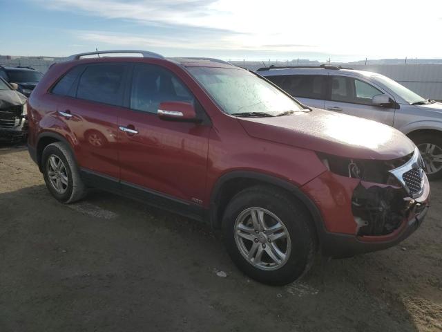 5XYKUDA29CG191422 - 2012 KIA SORENTO EX RED photo 4