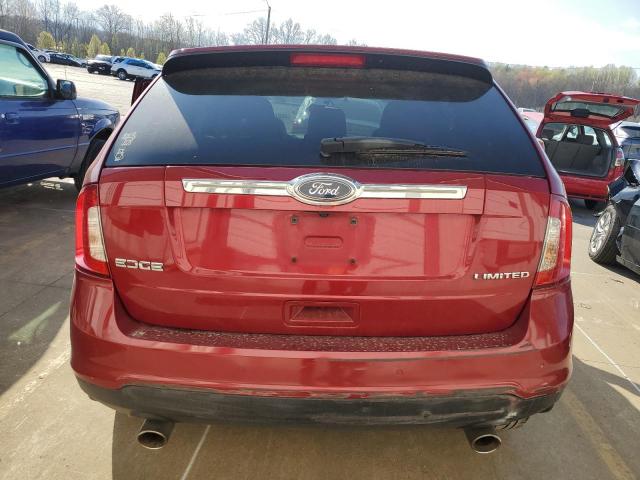 2FMDK3KC4DBA31532 - 2013 FORD EDGE LIMITED RED photo 6