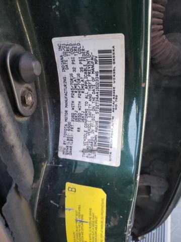 5TDZT34A41S023346 - 2001 TOYOTA SEQUOIA sr SR5 GREEN photo 12