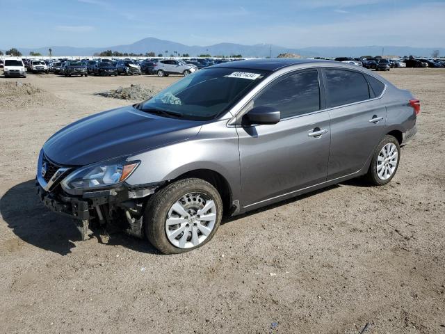 3N1AB7AP6KY238966 - 2019 NISSAN SENTRA S GRAY photo 1