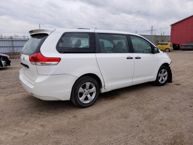 5TDKA3DCXCS010693 - 2012 TOYOTA SIENNA BASE WHITE photo 3