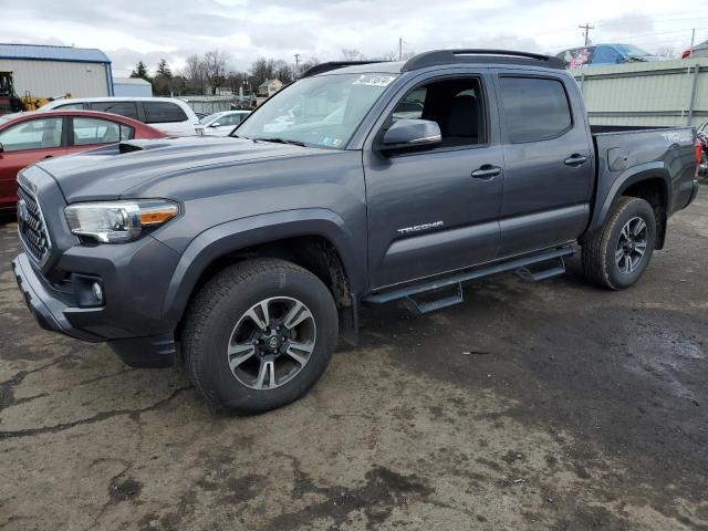 5TFCZ5AN8KX183605 - 2019 TOYOTA TACOMA DOUBLE CAB BLUE photo 1