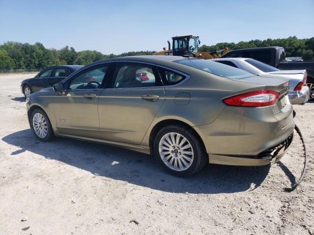 3FA6P0LU5DR167664 - 2013 FORD FUSION SE HYBRID GREEN photo 2