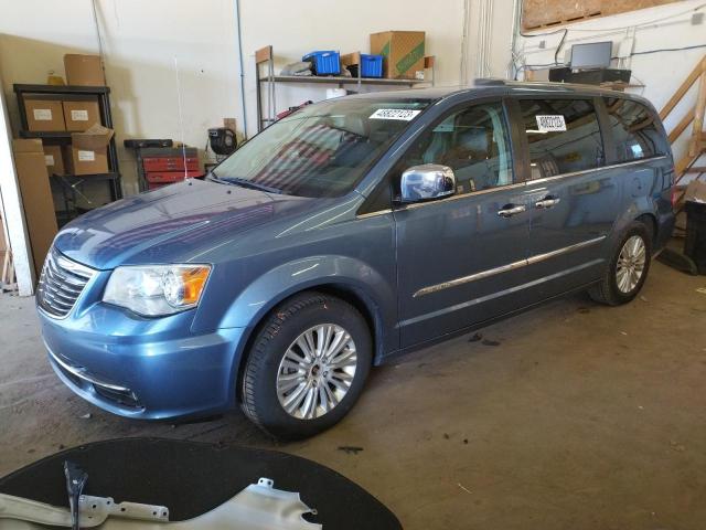 2C4RC1GG5CR134665 - 2012 CHRYSLER TOWN & COU LIMITED BLUE photo 1