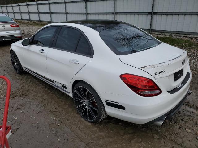 55SWF4JBXGU157870 - 2016 MERCEDES-BENZ C 300 WHITE photo 2