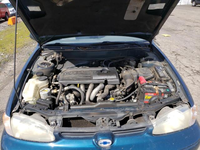 1Y1SK52821Z412447 - 2001 CHEVROLET GEO PRIZM BASE Mavi foto 11