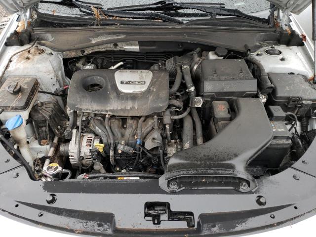 5XXGU4L13KG286359 - 2019 KIA OPTIMA EX SILVER photo 11