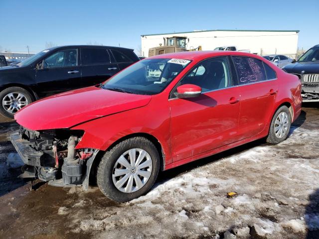 3VW2K7AJ0EM413802 - 2014 VOLKSWAGEN JETTA BASE RED photo 1