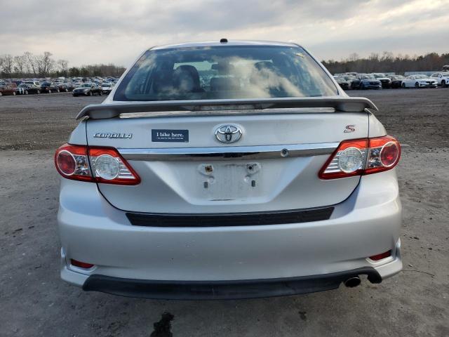 2T1BU4EE1CC780710 - 2012 TOYOTA COROLLA BASE SILVER photo 6