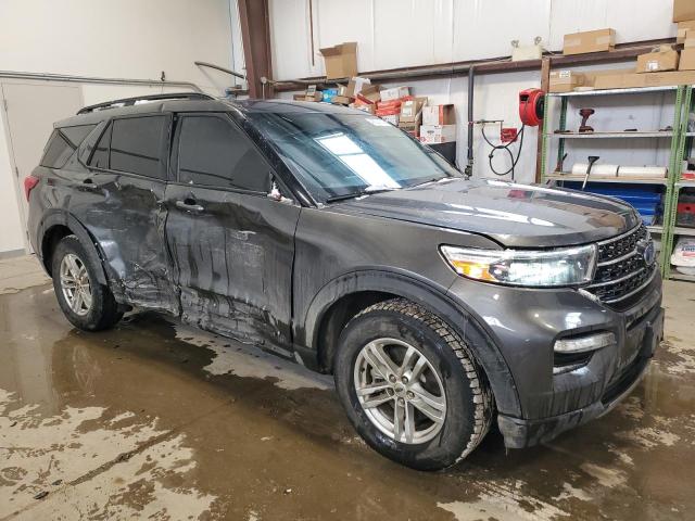 1FMSK8DH3LGB87713 - 2020 FORD EXPLORER XLT GRAY photo 4
