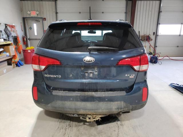 5XYKUDA72EG459905 - 2014 KIA SORENTO EX BLUE photo 6