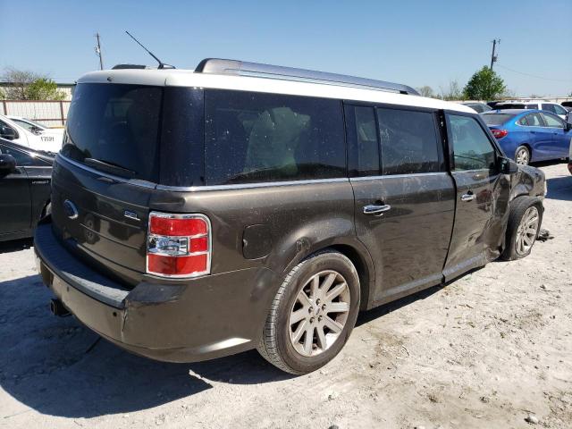 2FMGK5CC6BBD34848 - 2011 FORD FLEX SEL BROWN photo 3