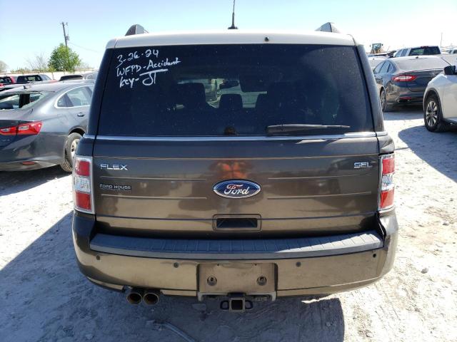 2FMGK5CC6BBD34848 - 2011 FORD FLEX SEL BROWN photo 6