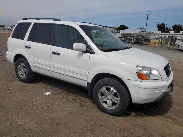 2HKYF18453H603046 - 2003 HONDA PILOT EX WHITE photo 4