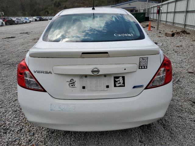 3N1CN7AP8EL830175 - 2014 NISSAN VERSA S WHITE photo 6