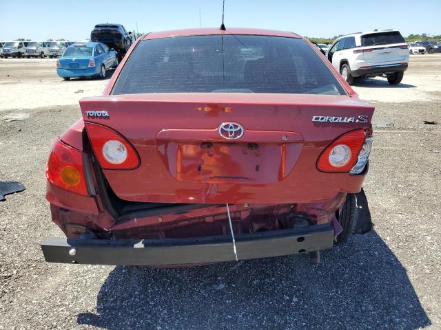 1NXBR32E73Z071746 - 2003 TOYOTA COROLLA CE BURGUNDY photo 6