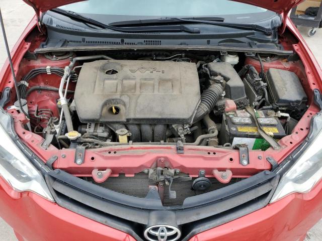 5YFBURHE4EP111858 - 2014 TOYOTA COROLLA L RED photo 11