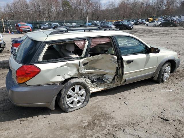 4S4BP61C857362250 - 2005 SUBARU LEGACY OUTBACK 2.5I CREAM photo 3