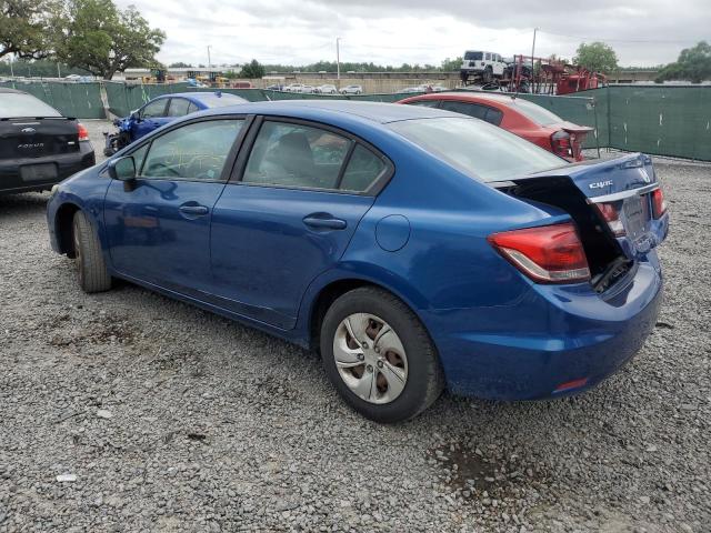 2HGFB2F8XEH526394 - 2014 HONDA CIVIC EX BLUE photo 2