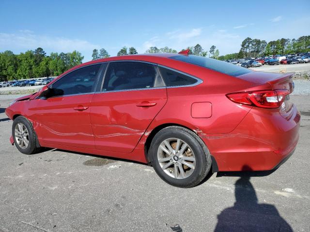 5NPE24AF6HH591766 - 2017 HYUNDAI SONATA SE RED photo 2