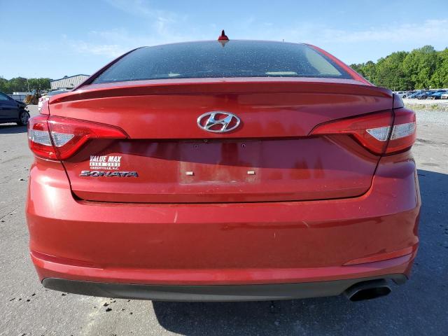 5NPE24AF6HH591766 - 2017 HYUNDAI SONATA SE RED photo 6