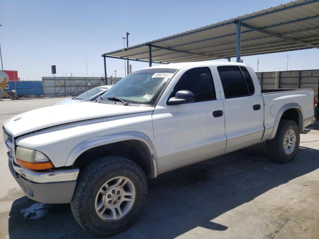 1B7HG2AN81S314232 - 2001 DODGE DAKOTA QUAD WHITE photo 1