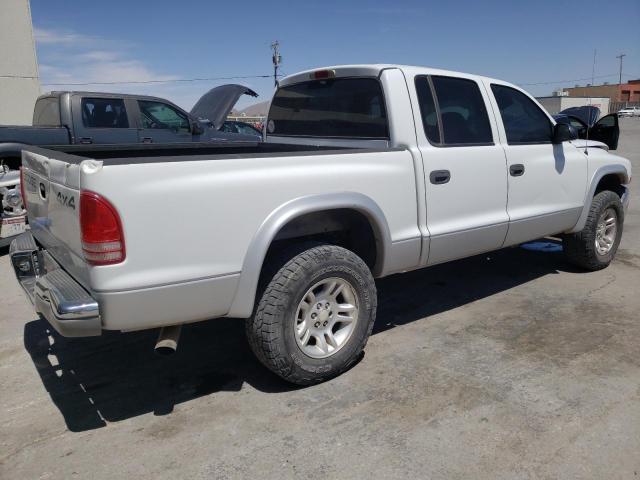 1B7HG2AN81S314232 - 2001 DODGE DAKOTA QUAD WHITE photo 3