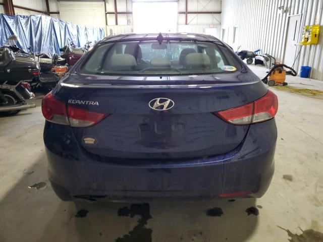 5NPDH4AE2CH125763 - 2012 HYUNDAI ELANTRA GLS BLUE photo 6