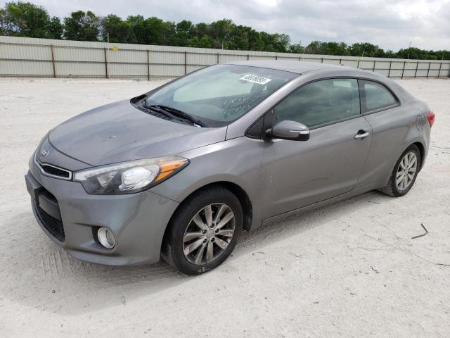 KNAFX6A86F5372593 - 2015 KIA FORTE EX SILVER photo 1