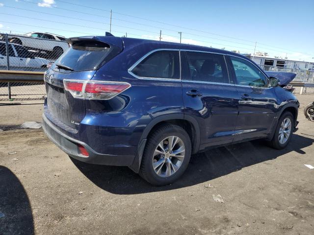 5TDBKRFHXFS196331 - 2015 TOYOTA HIGHLANDER LE BLUE photo 3