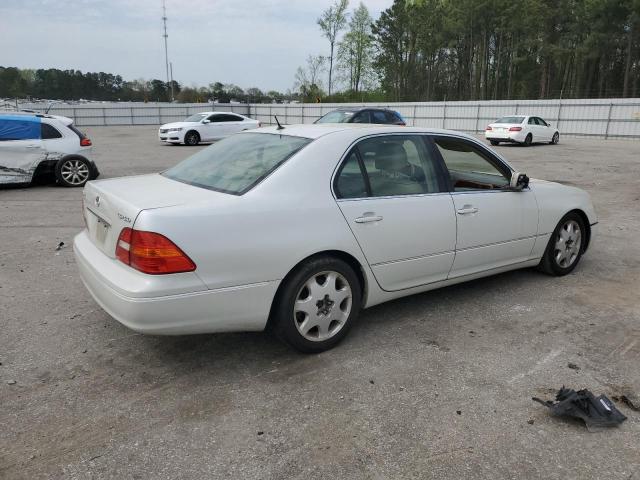 JTHBN30F210016975 - 2001 LEXUS LS 430 WHITE photo 3