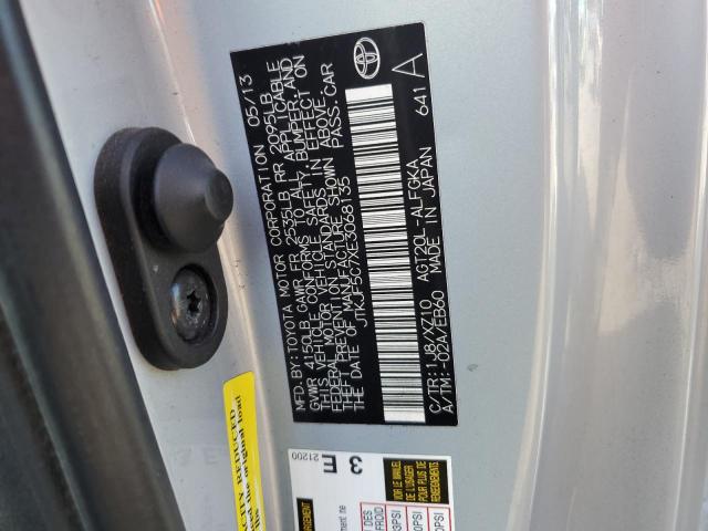 JTKJF5C7XE3068135 - 2014 TOYOTA SCION TC 灰色 照片 12