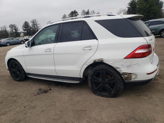 4JGDA5HB6FA583447 - 2015 MERCEDES-BENZ ML 350 4MATIC WHITE photo 2