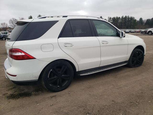 4JGDA5HB6FA583447 - 2015 MERCEDES-BENZ ML 350 4MATIC WHITE photo 3