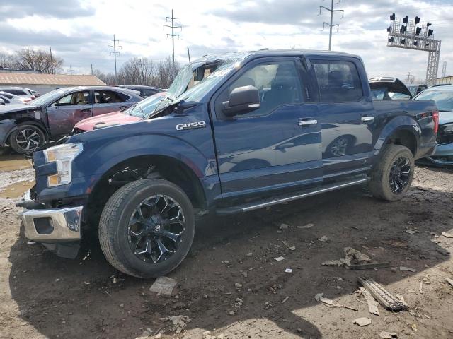 1FTEW1EFXFFB89298 - 2015 FORD F150 SUPERCREW BLUE photo 1