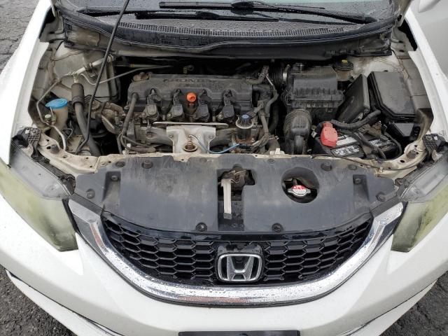19XFB2F95DE269193 - 2013 HONDA CIVIC EXL WHITE photo 11