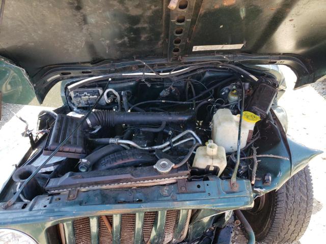 1J4FA59S0YP760127 - 2000 JEEP WRANGLER / SAHARA GREEN photo 11