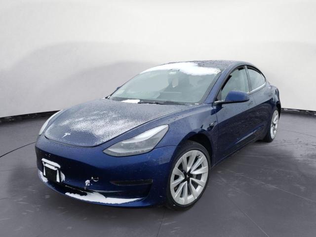 5YJ3E1EA7NF190880 - 2022 TESLA MODEL 3 BLUE photo 1