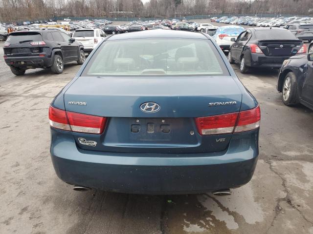 5NPEU46FX6H074597 - 2006 HYUNDAI SONATA GLS BLUE photo 6