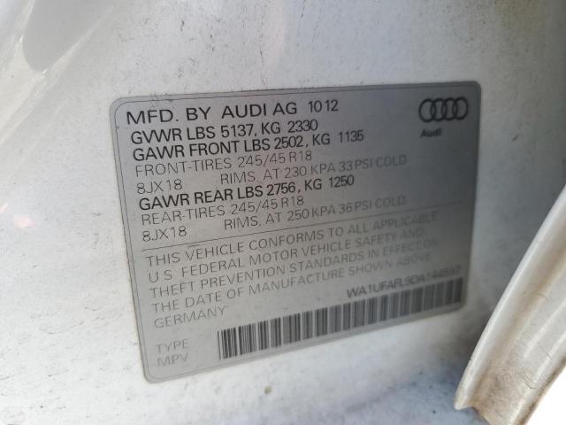 WA1UFAFL9DA144597 - 2013 AUDI A4 ALLROAD PREMIUM PLUS WHITE photo 12