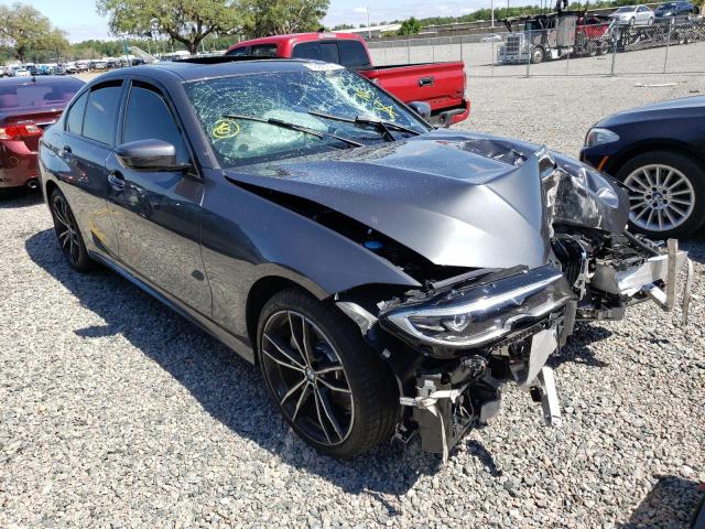 3MW5P7J08M8B71550 - 2021 BMW 330E GRAY photo 4