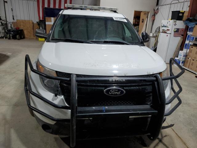 1FM5K8ARXFGB41746 - 2015 FORD EXPLORER POLICE INTERCEPTOR WHITE photo 5