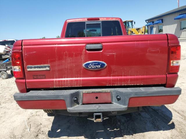 1FTKR4EE7BPA34702 - 2011 FORD RANGER SUPER CAB RED photo 6