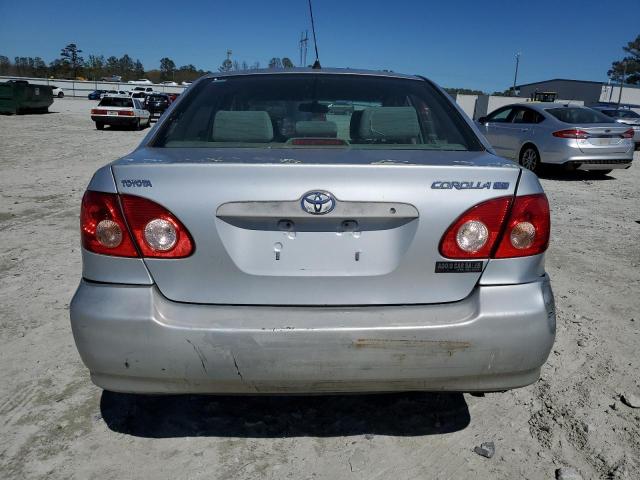 JTDBR32E250053489 - 2005 TOYOTA COROLLA CE SILVER photo 6