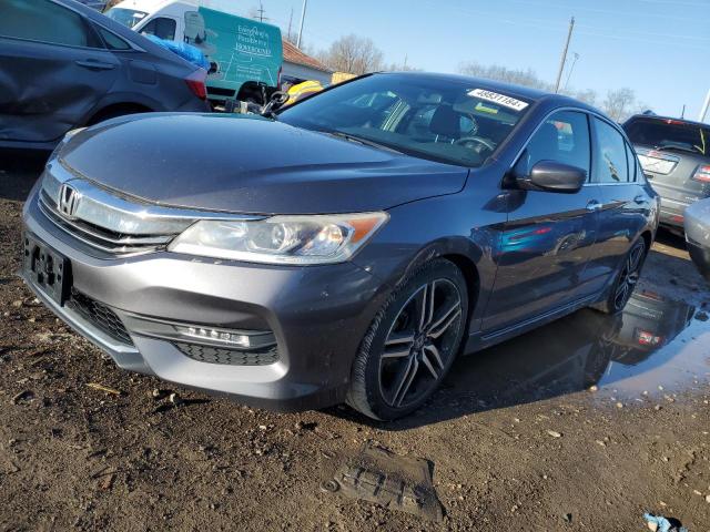 1HGCR2F52HA003216 - 2017 HONDA ACCORD SPORT GRAY photo 1