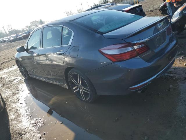 1HGCR2F52HA003216 - 2017 HONDA ACCORD SPORT GRAY photo 2